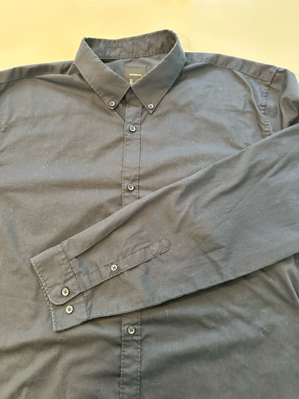 Lefties Slim Fit Navy Button-Down Shirt